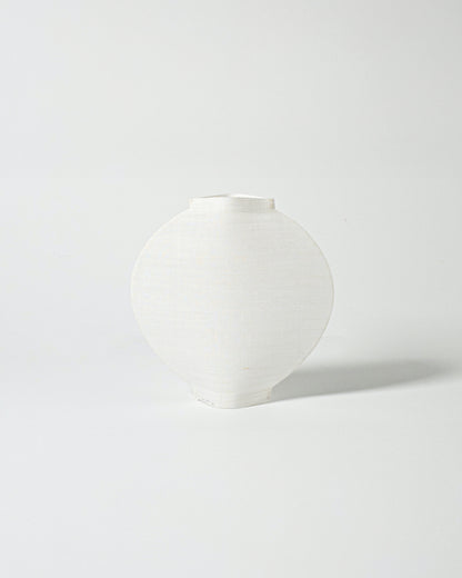 Hand-stitched Mosi Moon Jar made from Korean ramie textile
