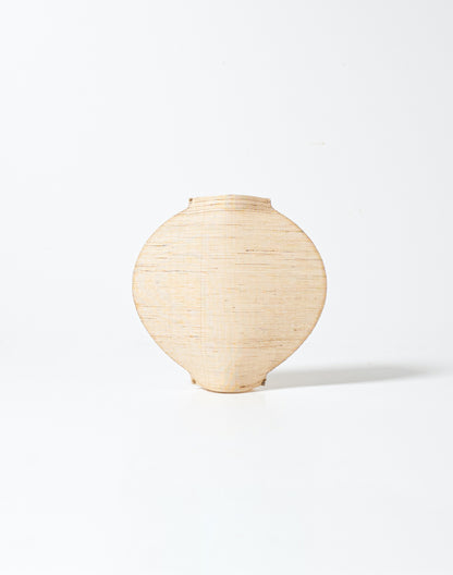Hand-stitched Mosi Moon Jar made from Korean ramie textile
